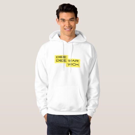 Dee Dee Warwick Yellow Black Mannen Hoodie (Voorkant volledig)