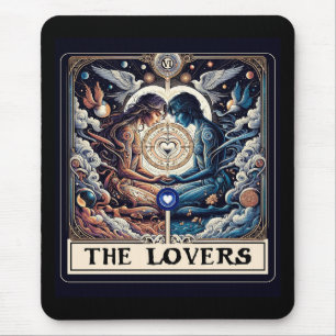 DEE GELIEFDE Tarot Hemelse Man & Vrouw Soulmates Muismat