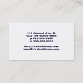 Dee Jay Button Style Platenspeler Visitekaartje (Achterkant)