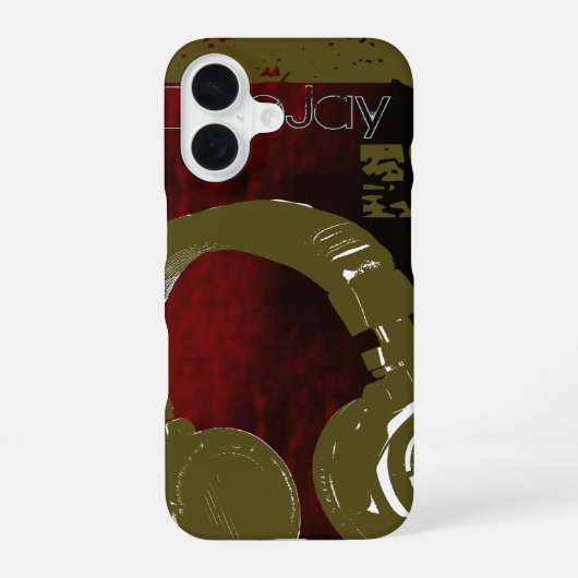 Dee Jay cool ontwerp iPhone 16 Hoesje (Achterkant)