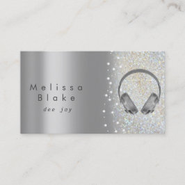 Dee Jay Silver Shade Glitter Visitekaartje