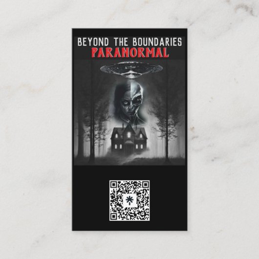 DEE- Paranormal Business Cards Visitekaartje (Voorkant)