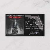 Dee Paranormal Horizontal Business Card with Photo Visitekaartje (Voorkant)