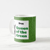 Dee Queen van de Groenen Koffiemok (Voorkant links)
