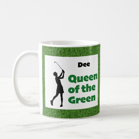 Dee Queen van de Groenen Koffiemok (Links)