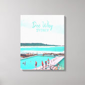 Dee Waarom het strand van Sydney in de noordelijke Canvas Afdruk (Voorkant)