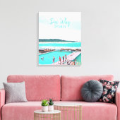 Dee Waarom het strand van Sydney in de noordelijke Canvas Afdruk (Insitu (Woonkamer))