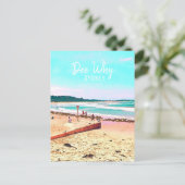 Dee Waarom retro van Sydney Northern Beaches Briefkaart (Staand voorkant)