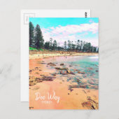 Dee Waarom retro van Sydney Northern Beaches Briefkaart (Voorkant / Achterkant)