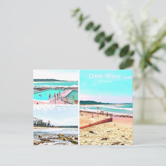 Dee Why Northern Beaches Briefkaart Sydney (Staand voorkant)