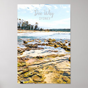 Dee Why Northern beaches sydney Poster