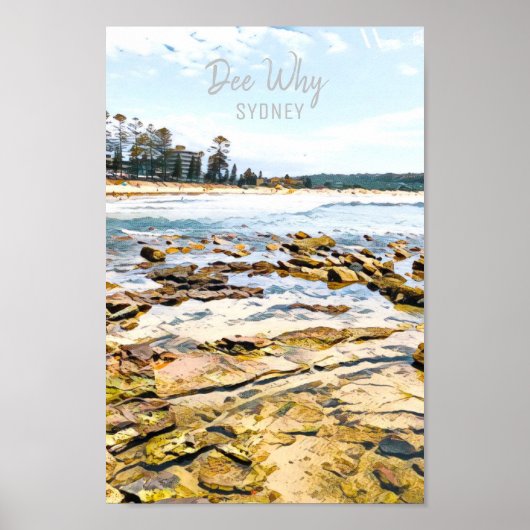 Dee Why Northern beaches sydney Poster (Voorkant)
