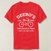 Deebos Fietsverhuur en Repo T-shirt (Design voorkant)