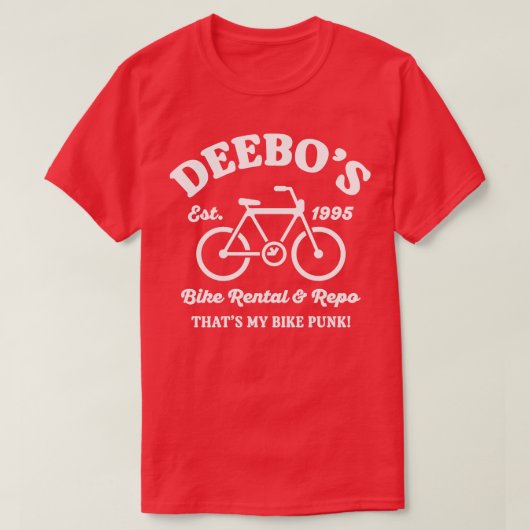 Deebos Fietsverhuur en Repo T-shirt (Design voorkant)