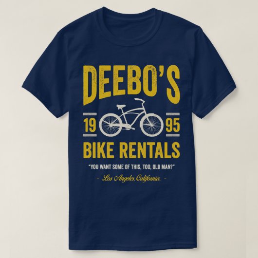 Deebos Fietsverhuur Vintage T-shirt (Design voorkant)