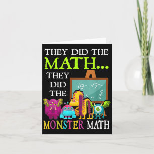 Deed De Wiskunde Deed De Monsterwiskunde Grappig H Kaart