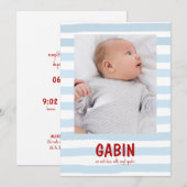 Deed Gabin Kaart (Voorkant / Achterkant)