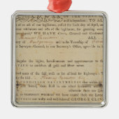 Deed, New York Metalen Ornament (Voorkant)