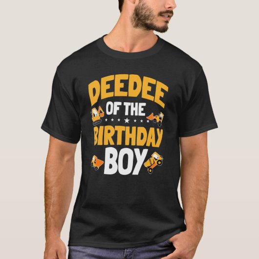 Deedee van de jarige jongen bouwvakker BDA T-shirt (Voorkant)