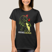 Deedeesaurus Deedee Tyrannosaurus Dinosaur Baby T-shirt (Voorkant)
