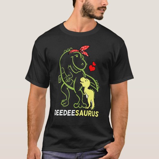 Deedeesaurus Deedee Tyrannosaurus Dinosaur Baby T-shirt (Voorkant)