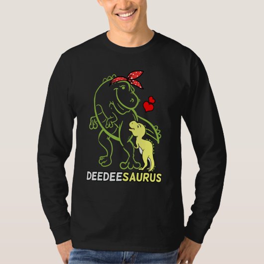Deedeesaurus Deedee Tyrannosaurus Dinosaur Baby T-shirt (Voorkant)