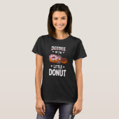 Deedewelke van de kleine donut Gender onthulling k T-shirt (Voorkant volledig)