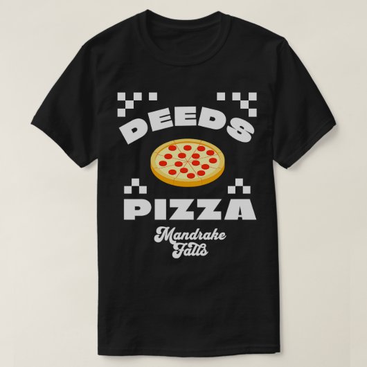 Deeds Pizza Mandrake Herfsten T-shirt (Design voorkant)