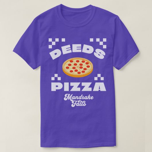 Deeds Pizza Mandrake Herfsten T-shirt (Design voorkant)