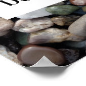 Deeds woord geen inspirerend spreekwoord poster (Hoek)