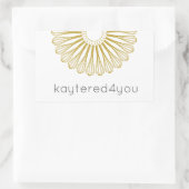 Deeg Chef Baking Whisk Modern Catering Rechthoekige Sticker (Tas)