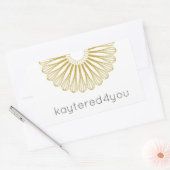 Deeg Chef Baking Whisk Modern Catering Rechthoekige Sticker (Envelop)