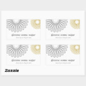 Deeg Chef Baking Whisk Modern Catering Rechthoekige Sticker (Vel)