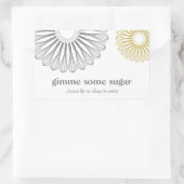 Deeg Chef Baking Whisk Modern Catering Rechthoekige Sticker (Tas)