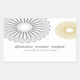 Deeg Chef Baking Whisk Modern Catering Rechthoekige Sticker