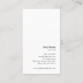 Deeg Chef Baking Whisk Modern Catering Visitekaartje (Achterkant)