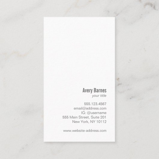 Deeg Chef Baking Whisk Modern Catering Visitekaartje (Achterkant)