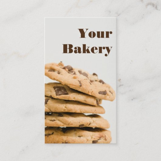 Deeg dessert Baking Business Marketing Visitekaartje (Voorkant)
