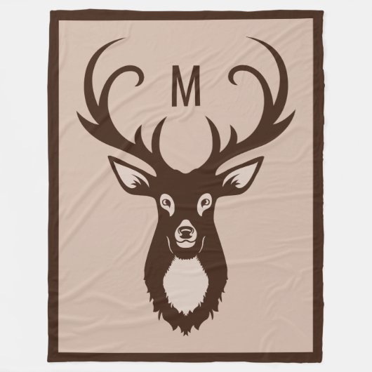 Deeg met je monogram dekens (Voorkant)