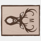 Deeg met je monogram dekens (Voorkant (Horizontaal))