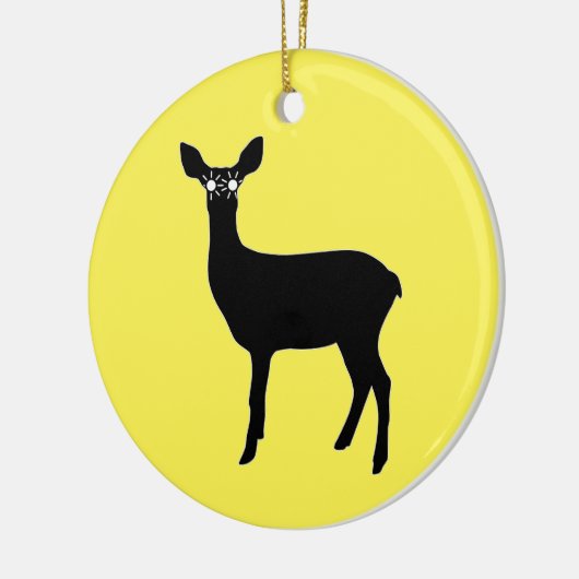 Deeg met koplampen keramisch ornament (Links)