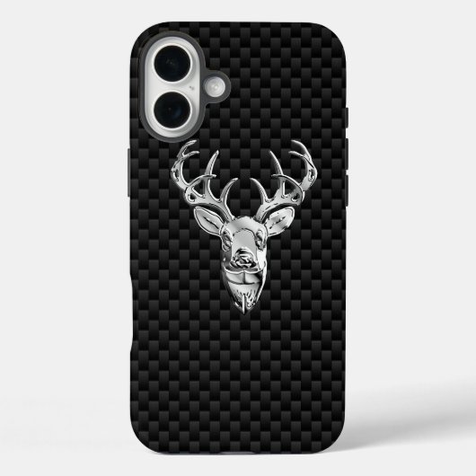 Deeg op afdruk van koolstofvezel Case-Mate iPhone case (Achterkant)