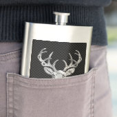 Deeg op afdruk van koolstofvezel flacon (Voorbeeld)