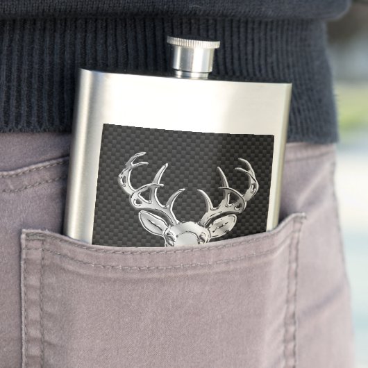 Deeg op afdruk van koolstofvezel flacon (Voorbeeld)