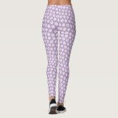  deeg Paars ventilatorpatroon Leggings (Achterkant)