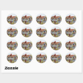  deeg van de kunstmatig laag ronde sticker (Vel)