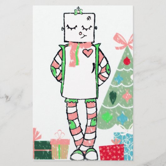 deegholiday-robot en -boom briefpapier (Voorkant)