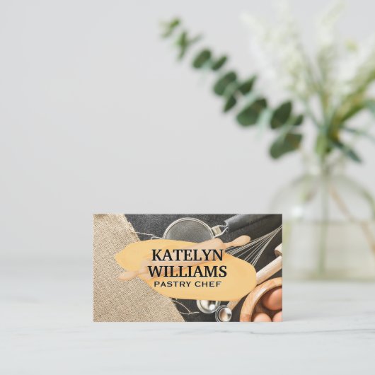 Deegroller | Bakgereedschap  Visitekaartje (Staand voorkant)