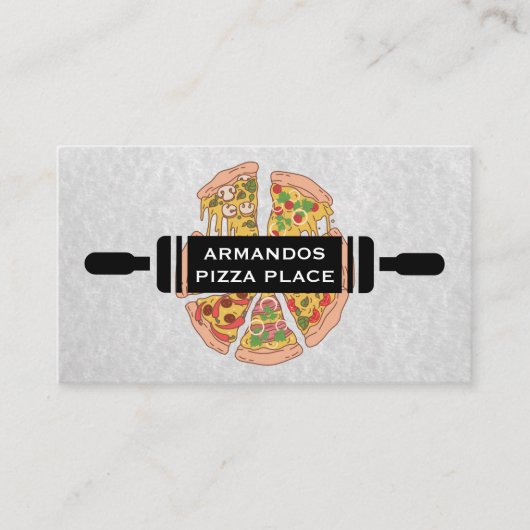 Deegroller | Pizzapunt Visitekaartje (Voorkant)