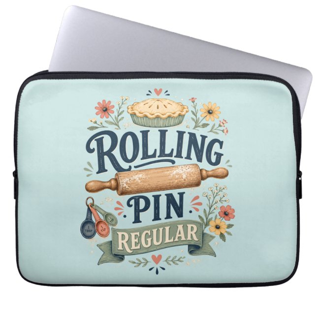 Deegroller Regelmatige Cottage Bakker Laptop Sleeve (Voorkant)